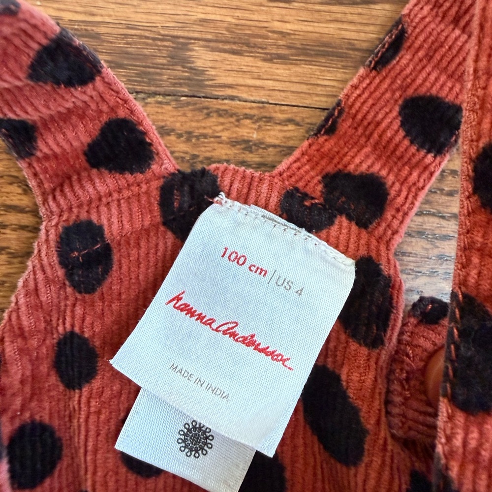 Hanna Andersson Corduroy Jumper Sz 4 - Picture 6 of 8